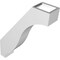 Ekena Millwork 3-in. W x 12-in. D x 16-in. H Baker Architectural Grade PVC Knee Brace BRCP03X12X16BKR - alternate 4